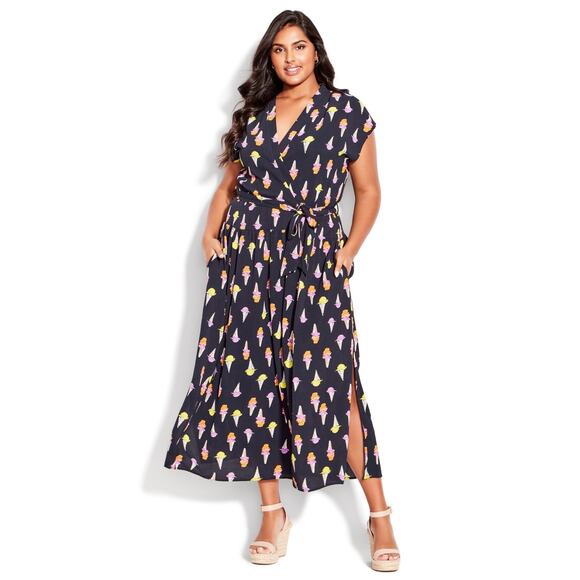 torrid Dresses & Skirts - NWT Loralette Ice Cream Print Midi Casual Dress Plus Size 14/16